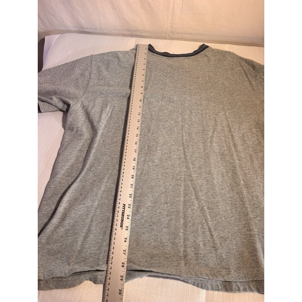 Vintage Disneyland Mickey Mouse V-Neck Ringer T-Shirt Gray XL Disney - Picture 4 of 9